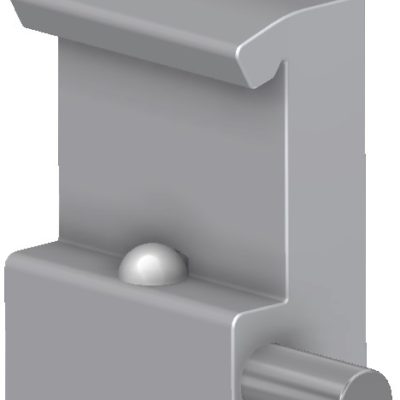 Rail clamp half, locked with one ball clasp, JB 121-00-00